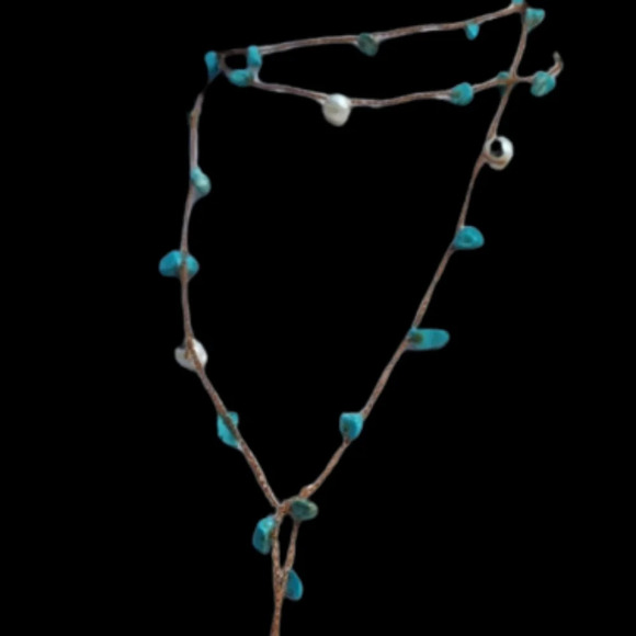 Turquoise Lariat Necklace‎ - Picture 15 of 16